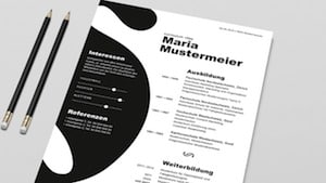 Lebenslauf Muster mit Stil